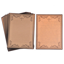 8 Sheets/Set Vintage Style Writing Paper Letter Stationery Kraft Office Supplies Retro Writing Paper