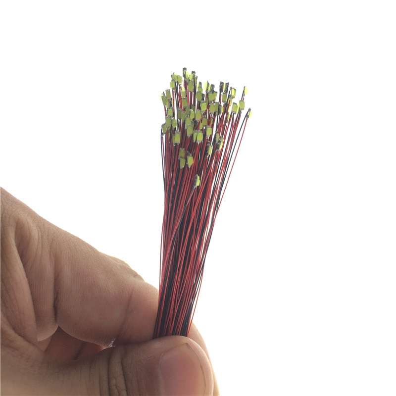 3V Wired Led Smd Lamp Modellen Wit Warm Pre-Gesoldeerd Micro Litz Voor Trein Railway Landschap Verlichting