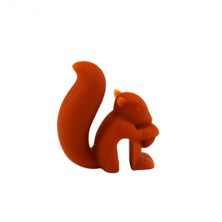 SUEF 1Stck Silikon Tee-ei Eichhörnchen Gerät Tee Tasche Hängen Schnecke Becher Tasse Clip Etikett Partei Neue Jahr Liefert Tee Zubehör: A 1Stck