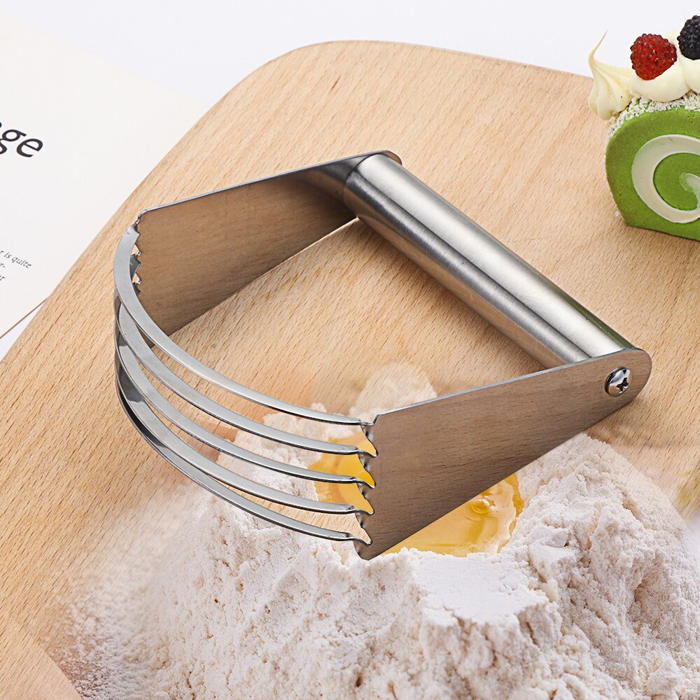 1Pc Baking Dough Blender Flour Mixer Stainless Steel Kitchen Blades Manual Confection Durable Butter Pastry Cutter Bakewae Tools