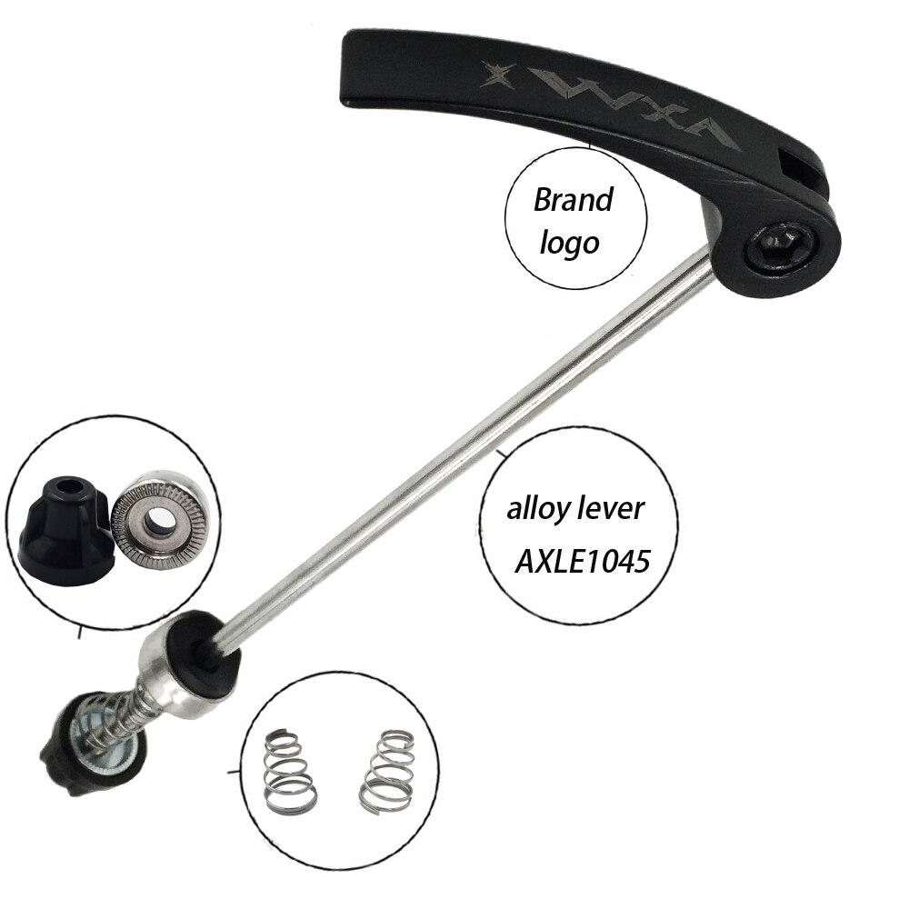 Bicycle Stainless Steel Axle Quick Release Lightest CNC Alloy Mountain Bicycle QR Skewers For 100mm/135mm MTB Hub Bicycle Parts