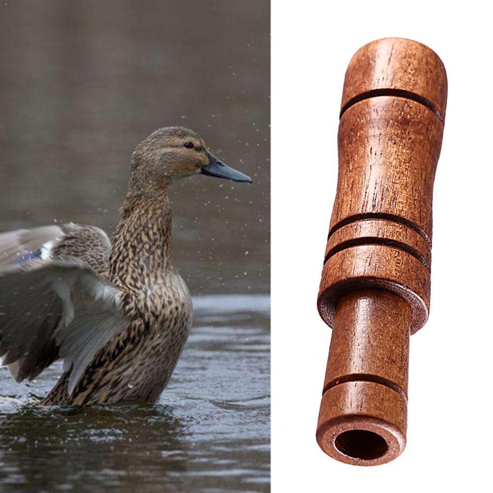 Outdoor Wooden Whistle Decoy Imitate Pheasant Duck Sound Voice