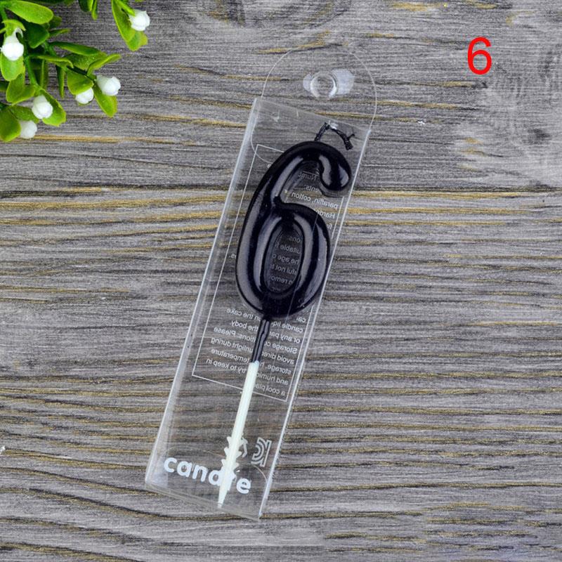 1 2 3 4 5 6 7 8 9 0 Velas de cumpleaños de color negro Velas de cumpleaños para niños para suministros de de pastel Decoración Velas de pastel: WOOD