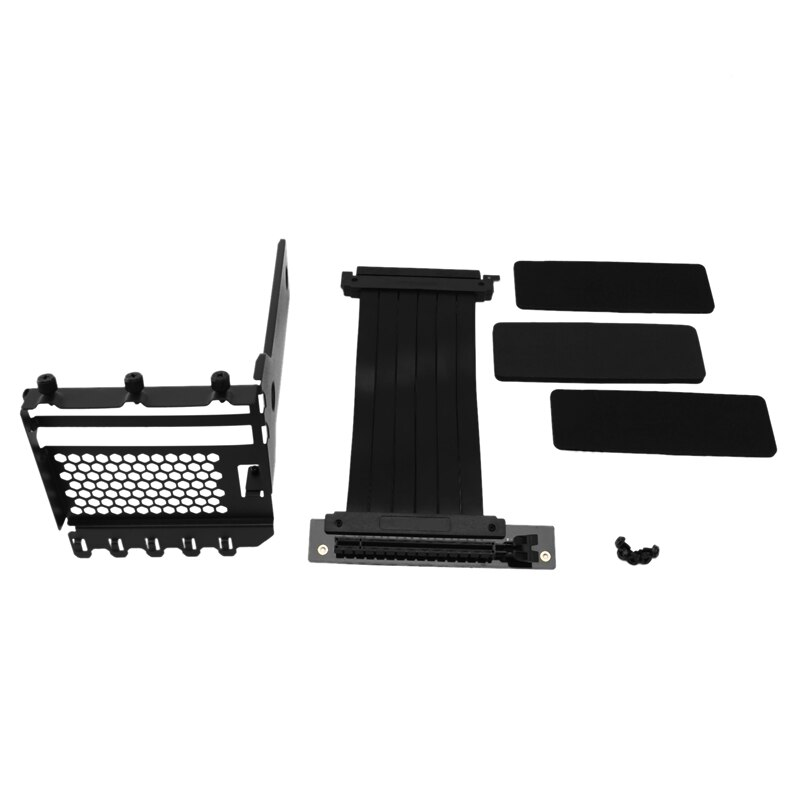 Anti Interferentie Gpu Verlengkabel Computer Pci-E X16 Verticaal Vga Kaart Grafische Kaart Beugel Set Pak 7 Slot Mount