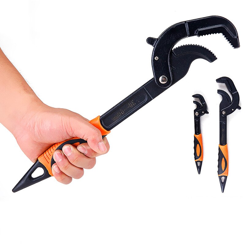 12-35 / 30-65 mm Universal Key Pipe Wrench Open End Spanner Set High-carbon Steel Snap N Grip Tool Plumber Multi Hand Tool