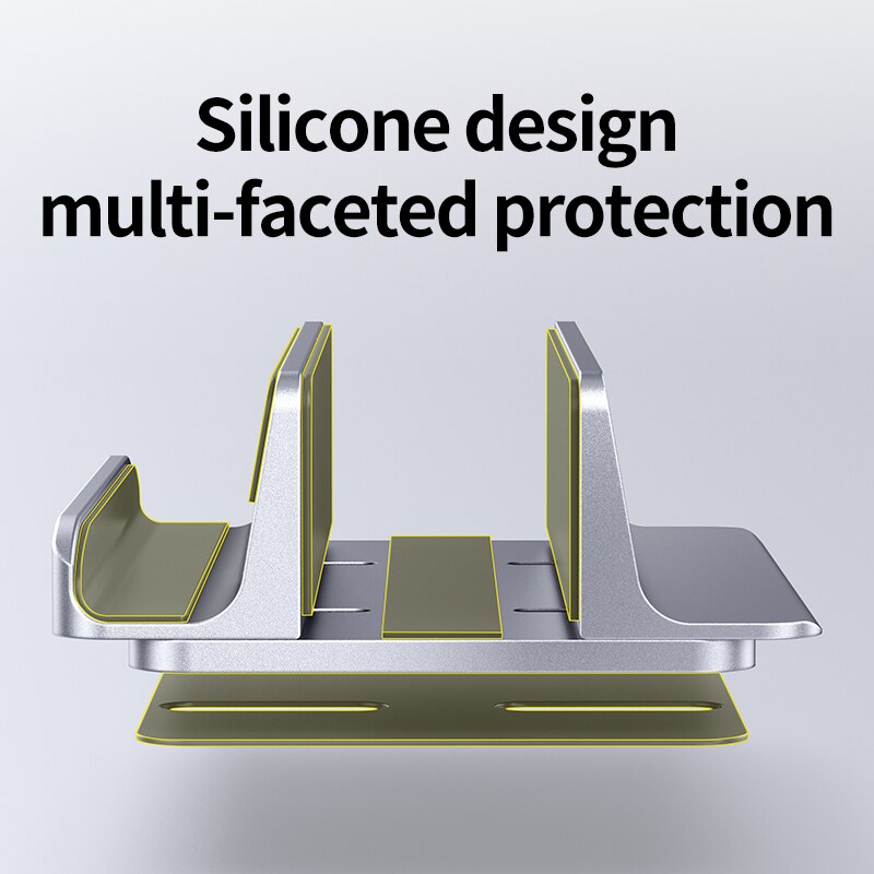 Mc LS818 Laptop Stand Opvouwbare Aluminium Laptop Houder Notebook Verticale Stand Voor Macbook Air Tablet Houder