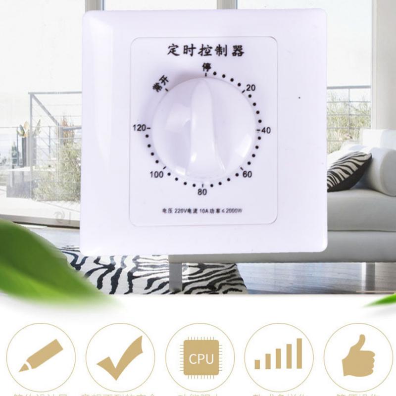 Mekanisk timer swtich  ac 15/30/60/120 minutter intelligent timer bryter kontroller nedtelling høy effekt timing kontrollverktøy