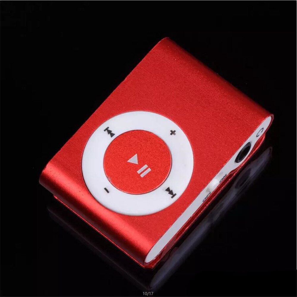 Goedkoopste Usb Metal Mini Clip Mp3 Speler Sport Draagbare Muziek Digitale Tf/Sd Card Slot Speler Mp 3 Speler kaart Running Digitale: Rood