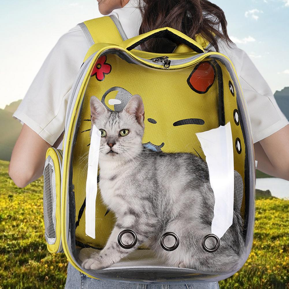 Husdjur katt ryggsäck fönster bärare ryggsäck för katt med ett fönster gratis husdjur galna åkpåse rymdkapsel valp husdjur produkt