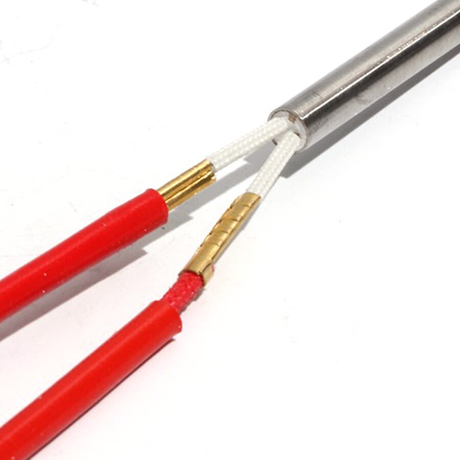 10PCS 8.5mm 50~60mm 201SUS Single Head Dual Heating Tube Cartridge Heater Cylindrical 110V/220V/380V 100W/110W/120W