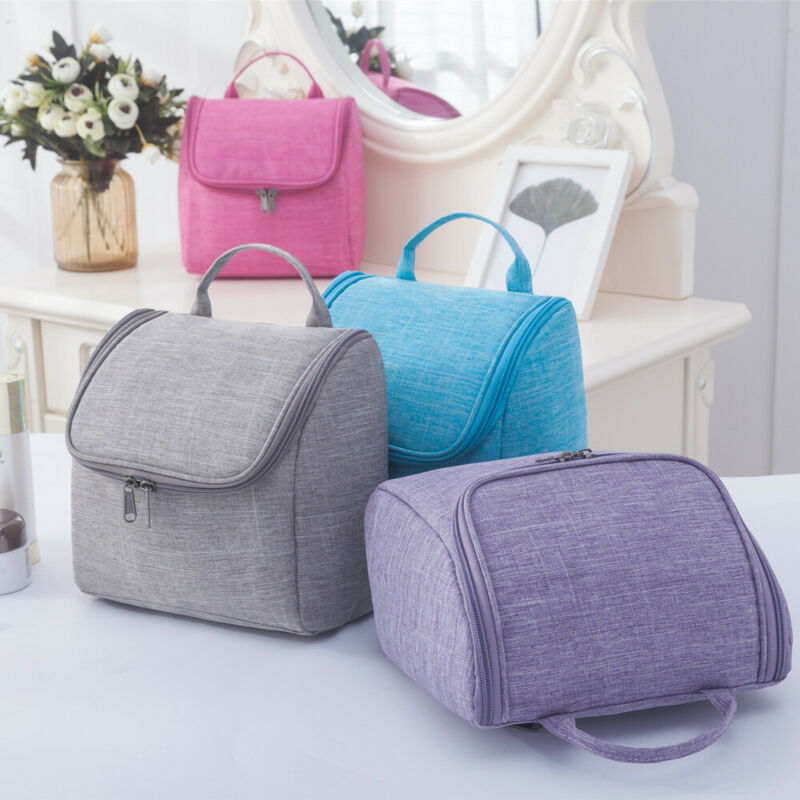 las nuevas mujeres bolsa de maquillaje de viaje de almacenamiento cosmético neceser de aseo personal de maquillaje organizadores