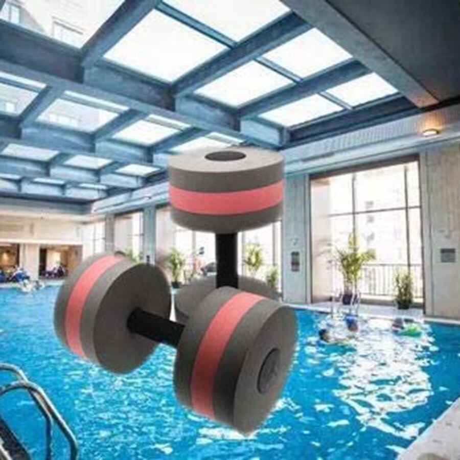 2 Pcs Aerobic Exercise Foam Dumbbell Pool Resistance, Water Fitness Barbell Handlebar Exercise Equipment to Lose Weight