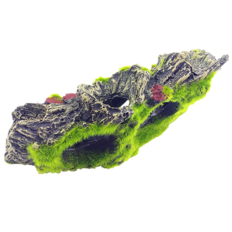 2 stijlen aquarium decoratieve hars vis speelboom grot grot decoratie berg uitzicht aquarium ornament