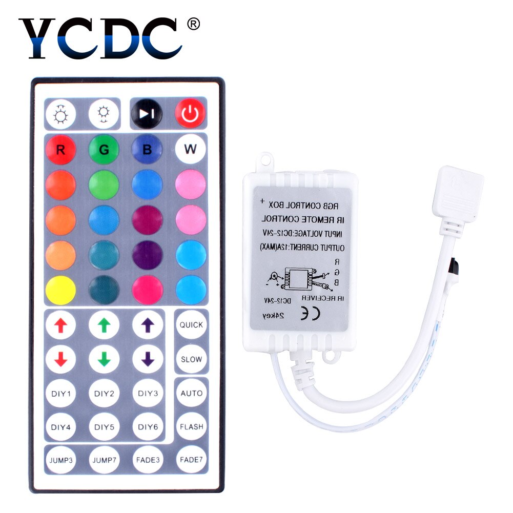 SMD 5050 3528 2835 RGB LED streifen Licht Band zubehör DC 12V 24Schlüssel / 44 schlüssel RGB IR RF fernbedienung Für RGB LED streifen: 44 Schlüssel