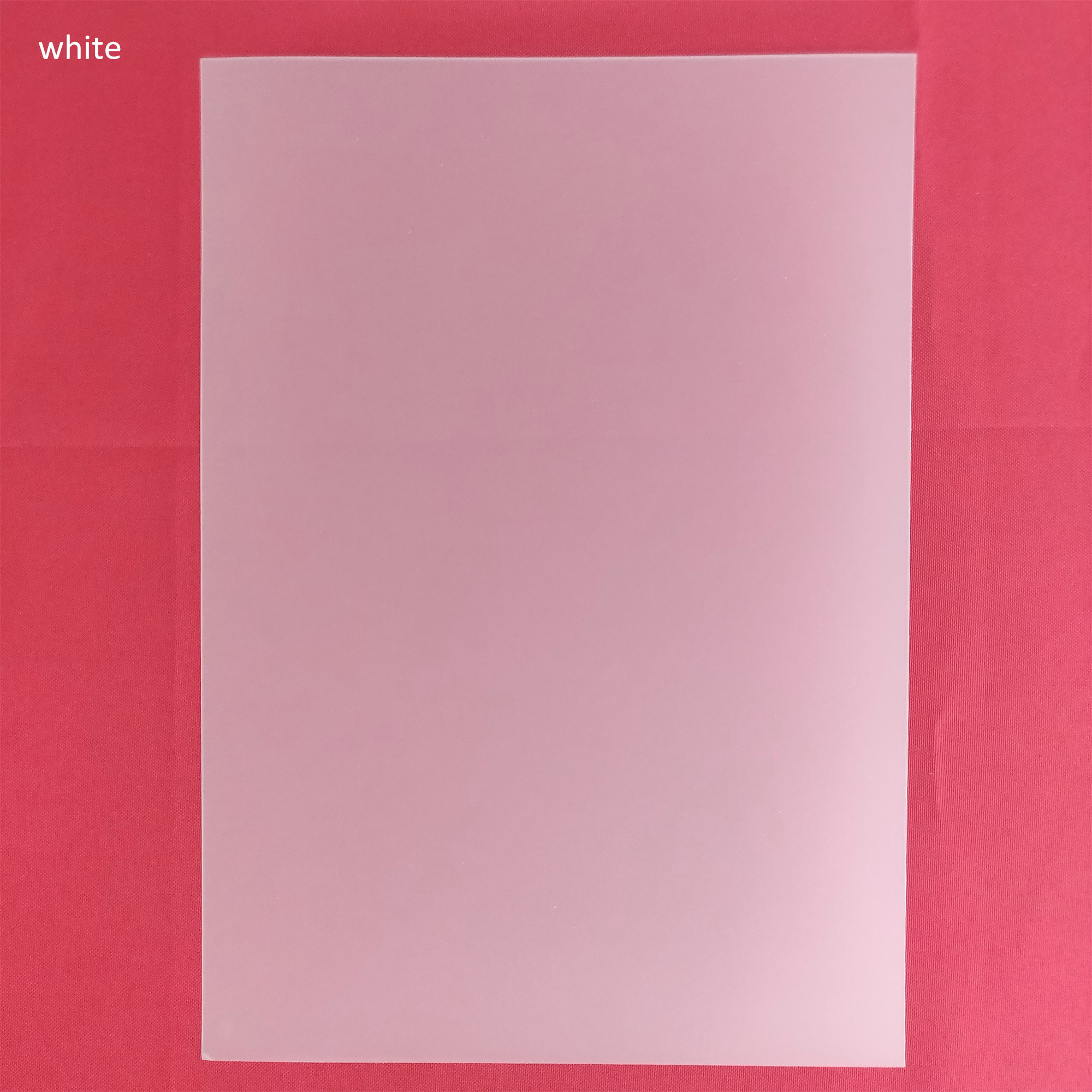 5 Pieces 5 Colors Holographic Projection Film about A4 210*290mm samples rear projection film Dark Transparent White grey color