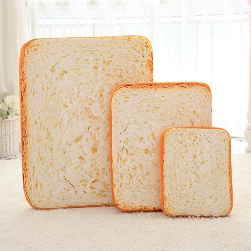 40 60cm kvadratisk vaskbar simulation toast brød pude sofa stol pude blød pude pude er meget behagelig og elastisk: 40 x 40 x 7cm