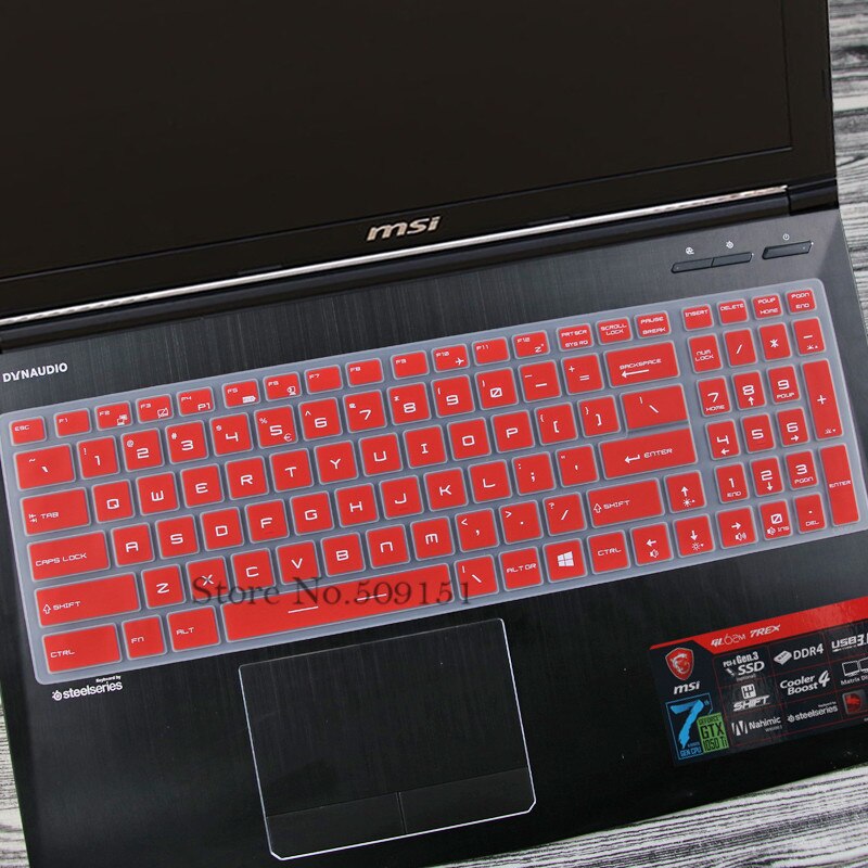 Voor Msi Alpha 15 15.6 ''/Msi Alpha 17 17.3 Inch Gaming Laptop Siliconen Toetsenbord Cover Skin Protector Film stofdicht