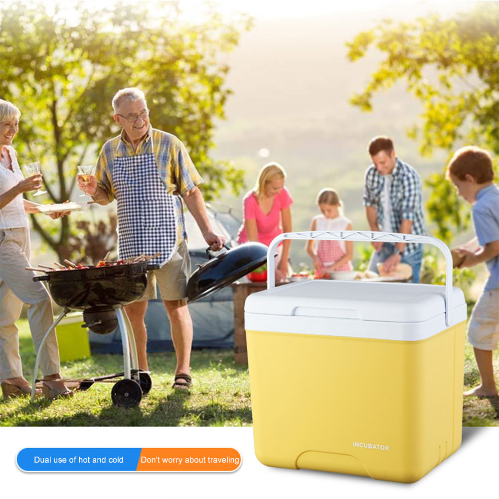 15L Insulated Ice Chest Portable Ice Bucket Outdoor Hard Cooler for Camping Picnic Beach Drink Beverage Fishing