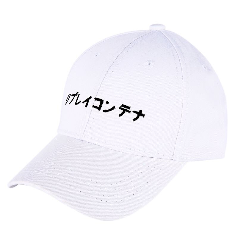Japansk mössa broderi bomull vandringsmössa pojke flickor unisex snapback hip hop platt hatt löparkepsar