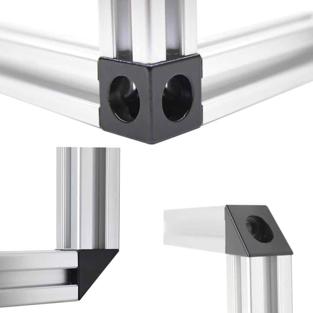 1pc Black Angle Corner Connector 90 Degree Angle Bracket For Openbuilds Cnc Mill 3d Printer Diy Parts