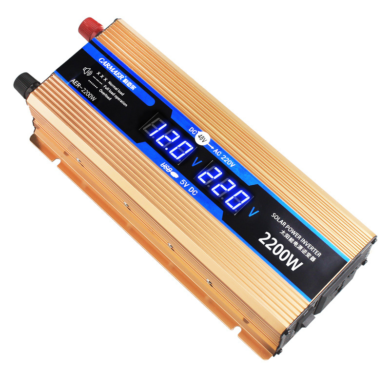 Auto multi-funktion Wandler Reine Sinus welle Energie Wandler DC 12V/24V zu AC 220V 500W/1200W spannung konverter Auto Solar- Wandler
