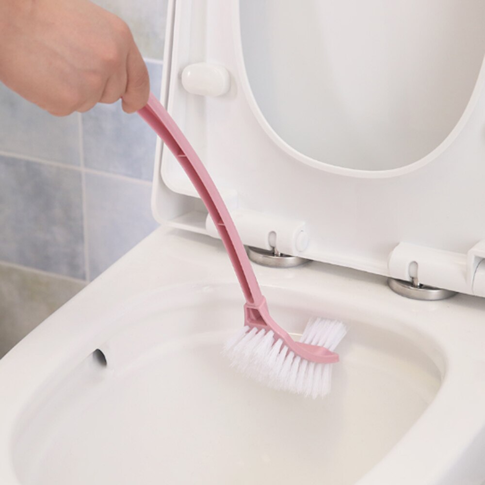 Juego de portaescobilla de doble cara cabezal de cepillo sin ángulo muerto limpieza profunda suave con Base fija almacenamiento conveniente para el baño
