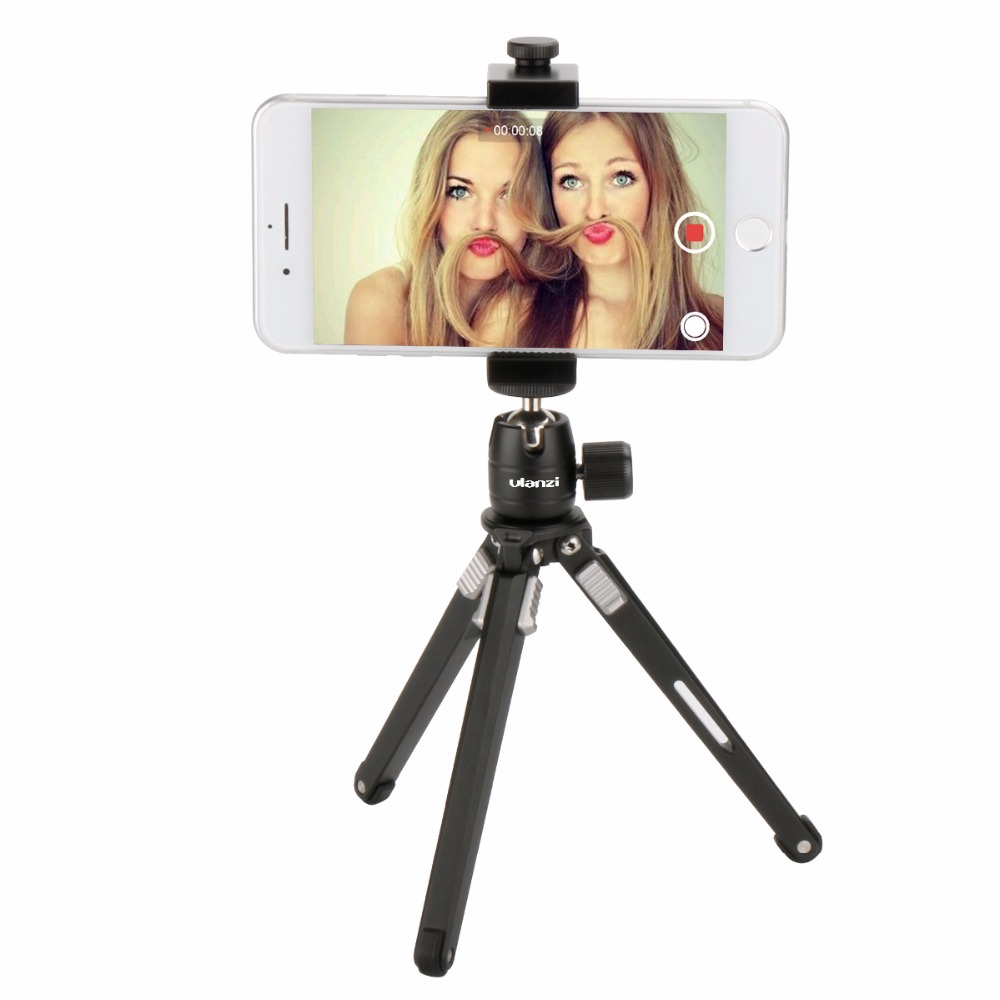 Ulanz Smartphone Tripod Mount-Ulanzi IRON MAN Aluminium Metal Universal Smart Telefoon Statief Adapter Houder Clip voor iPhone 8