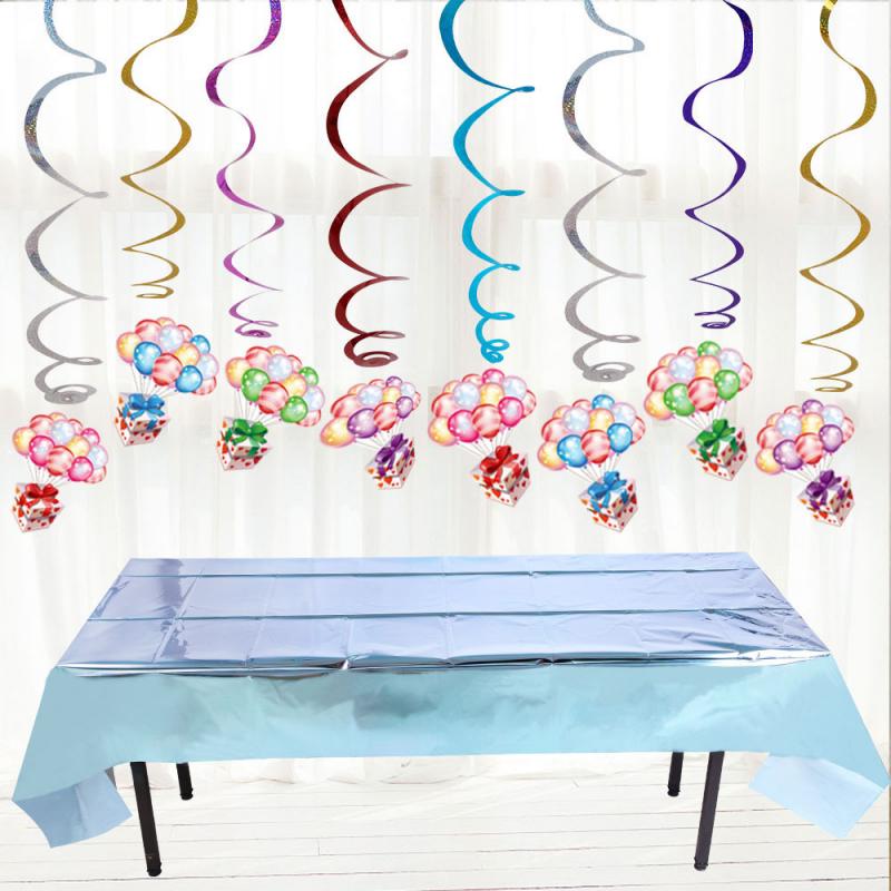 ! Haustier Helle Oberfläche Einweg Tischdecke Weihnachten Halloween Party Party Dekoration Aluminium Folie Wasserdicht Tischdecke