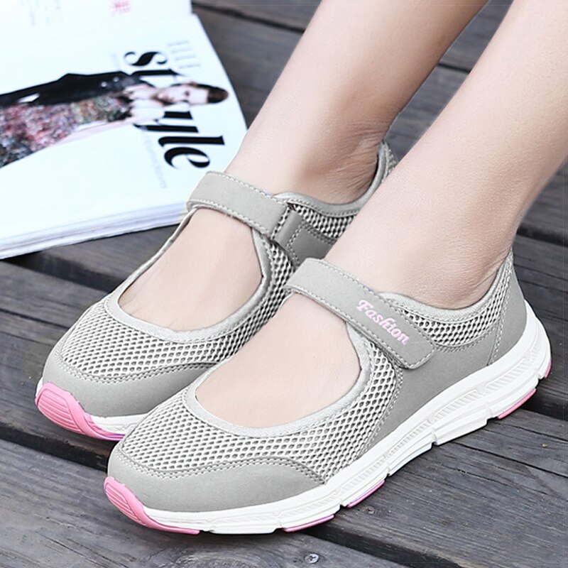 Damesschoenen Ademende gevulkaniseerde schoenen Wit Zapatillas Mujer Superlichte dames casual schoenen Sneakers Dames 2021Dames plat