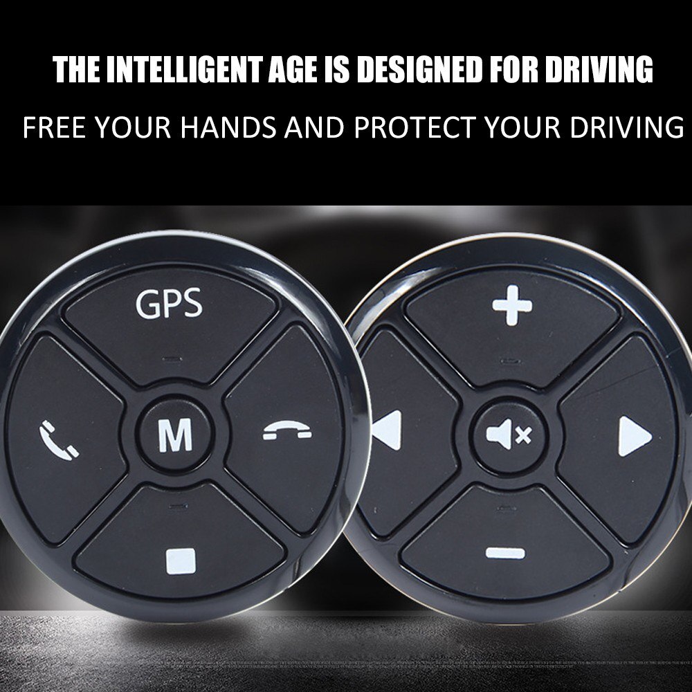 Car Steering Wheel Universal DVD Wireless Smart Button Key Remote Control
