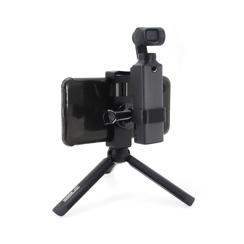Handheld stativ halterung mit CNC telefon Clip Halfter halterung & LED-leuchten für FIMI Palme kamera gimbal zubehör Erweiterung Bausätze