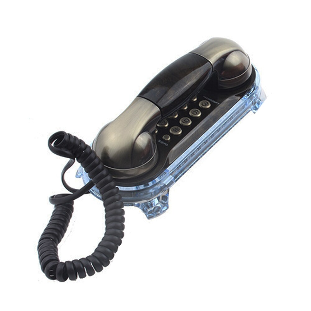 Telefone para aparelhos eletrônicos com fios, telefone antigo, retrô, montagem na parede, telefone clássico da moda, vintage para casa: Bronze