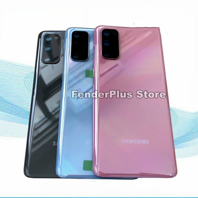 Galaxy S20/S20 Plus/S20 Ultra Batterij Back Cover Deur Achter Glas Behuizing Case Camera Lens Frame Voor samsung S20 + S20 Glas Cover
