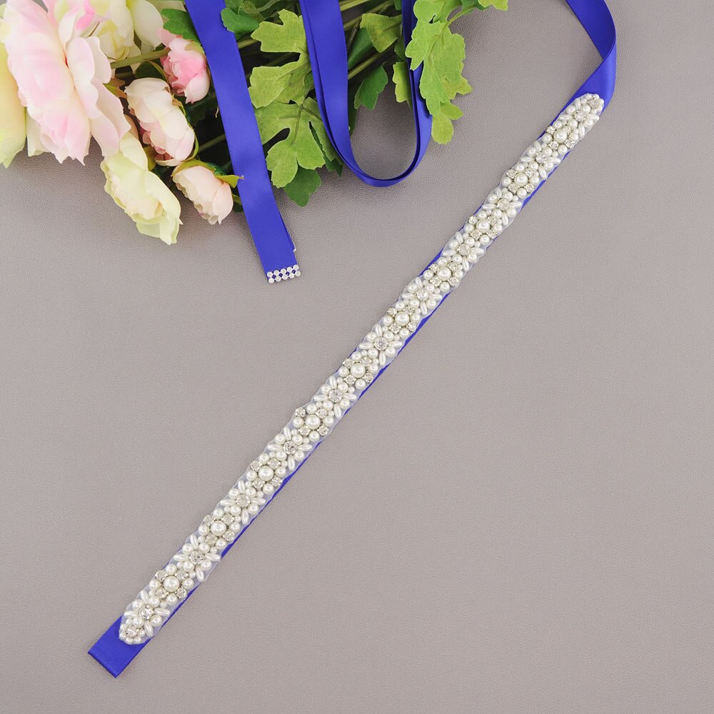 Silver strass brudben strumpeband bröllop strumpeband bälte brud lår ben strumpebandsring för kvinnor kvinnlig brud: Kungsblå