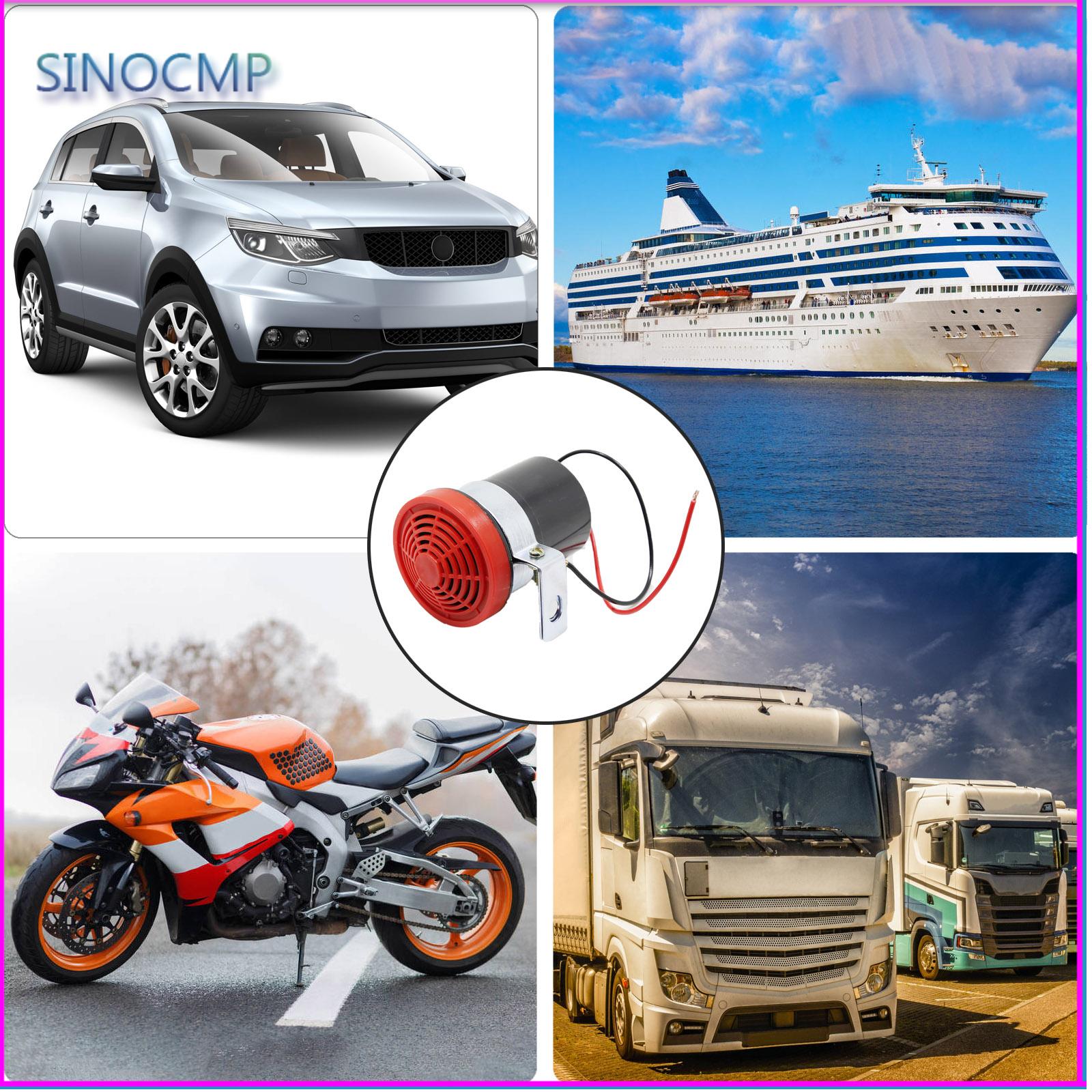 12V Backup Alarm 300DB Omkeren Alarm Hoorn Reverse Sirene Pieper Zoemer Waarschuwing Alert Accessoires Voor Voertuig Auto Auto vrachtwagens