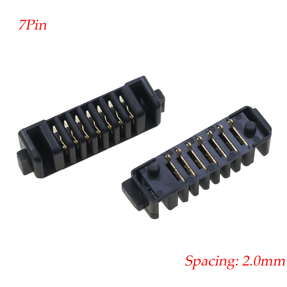 1PCS 4/5/6/7/8/9/10Pin Laptop Battery Connector Pitch 2.0mm Holder Clip Slot Contact Male and Female plug: Blue