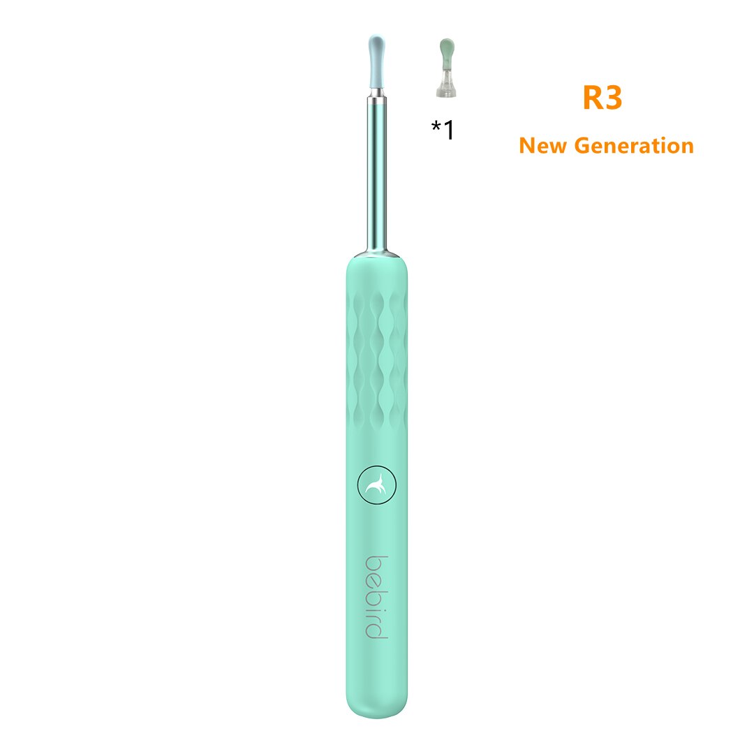 Bebird R3 R1 Visual Ear Cleaning Tool Minifit 300W High Precision Wax Removal Mini Camera Otoscope Health Care Ear Cleaner: Bebird R3 Blue