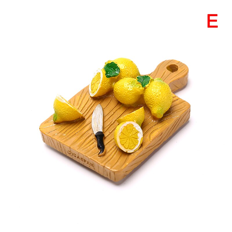 Mini casa de muñecas 1:6, huevo frito, guindilla, modelo de tabla de cortar, accesorios de cocina para Decoración de casa de muñecas, juguetes para niños: E