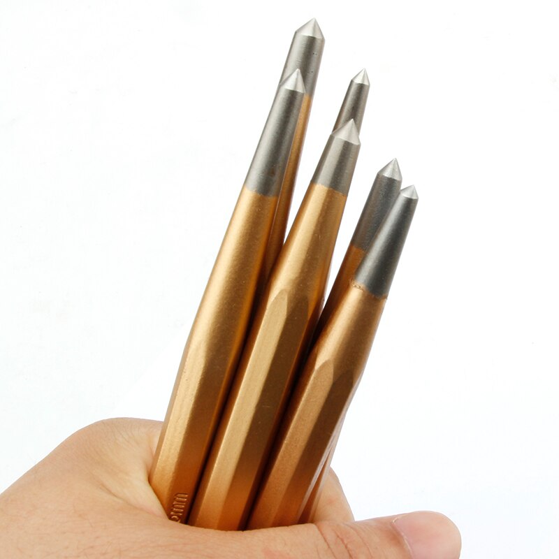 Crv hög hårdhet mittstift stans metall rostfritt stål trä fördjupningsmärke träbearbetningsverktygsbit 4 5 6mm