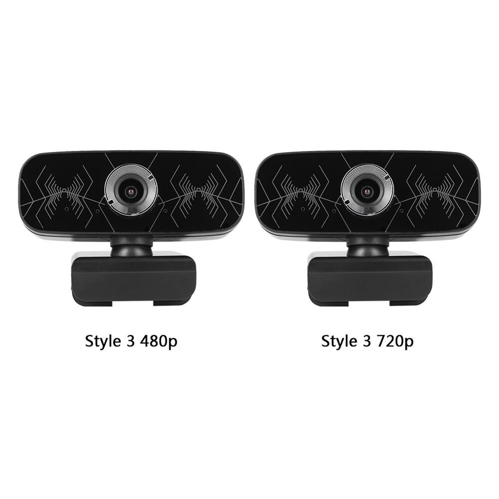 480P 720p Webcam HD Camera Web Cam Auto Focus Built-in Microphone For Computer PC Laptop Tab Conference Webcast