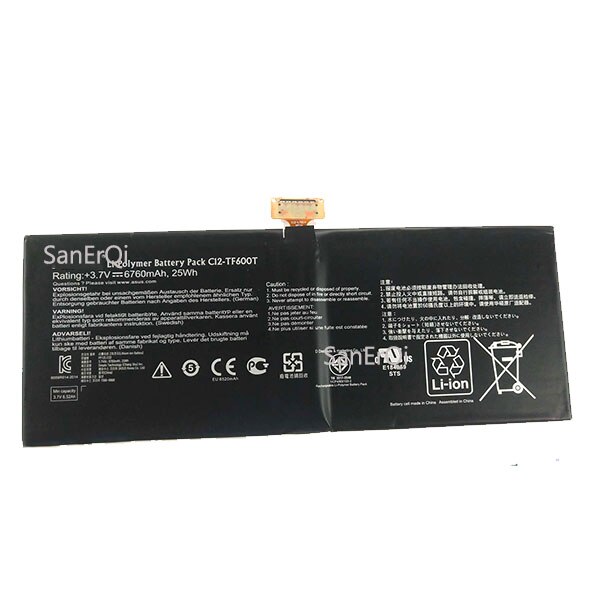 Originele Batterij C12-TF600T TF6PSG3 Voor Asus Voor Vivo Tab TF600T TF600TG Batterij