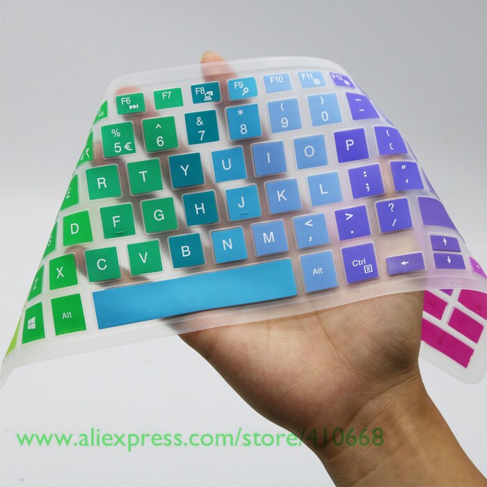 15.6 inch Silicone laptop keyboard cover skin Protector For Dell inspiron Vostro 3000 7559Ins 15P 15 7000 7568 15-7560 2528