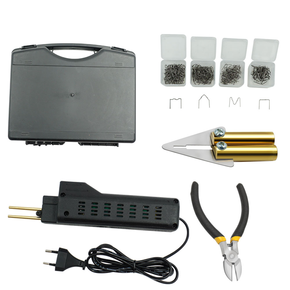 Soldador de plástico para coche, herramientas de garaje, grapadoras en , máquina de grapas de plástico de PVC, reparación de grietas de Pvc