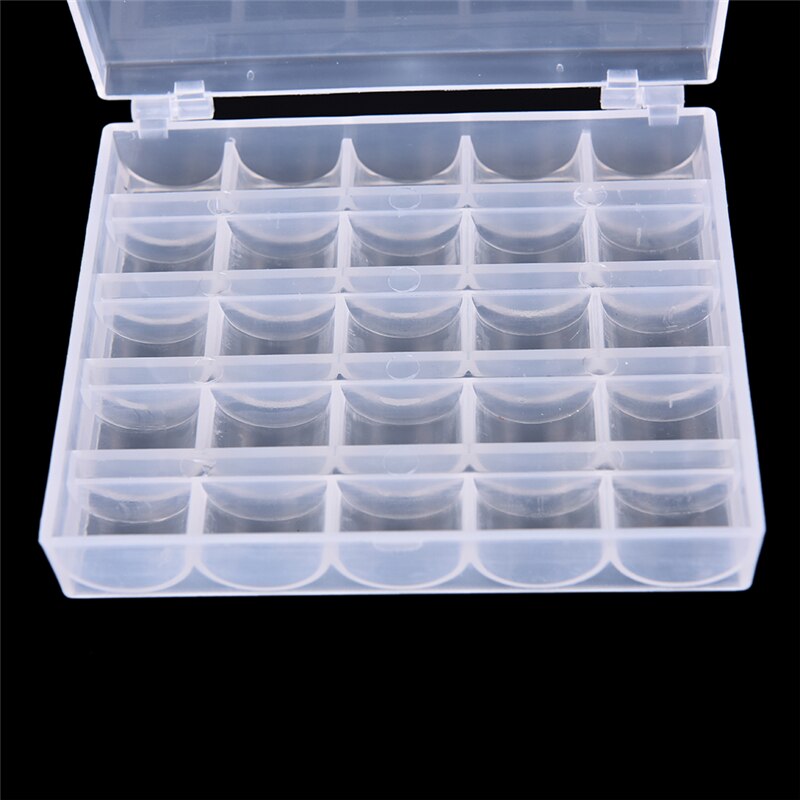 1 x Spule Kasten transparent Leere Spulen Spulen Kasten Spule fallen Deckt NäHenne Werkzeuge NäHenne Maschine