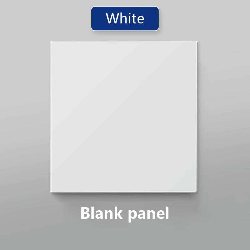 Blanco afdekplaat met installatie ijzeren plaat 86 mm * 86 mm zwart en wit goud grijs Home plastic schakelaar stopcontact paneel wit bord: Army Green