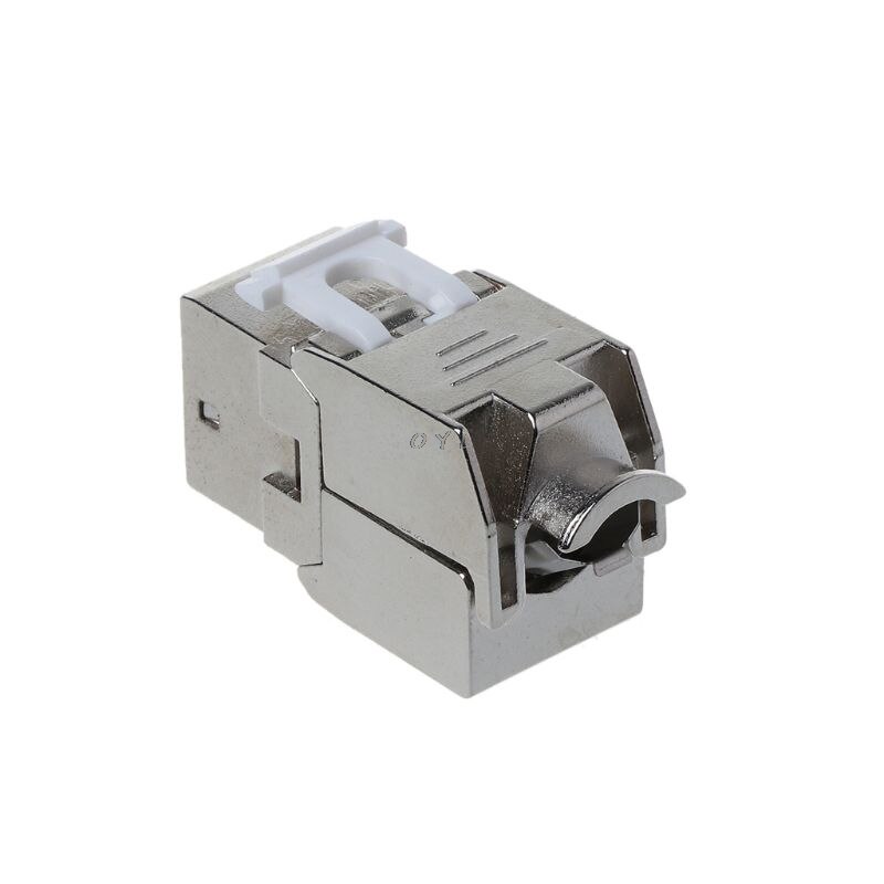 1Pc RJ45 Keystone Cat6 Cat6A Shielded FTP Zinc Alloy Module Keystone Jack Network Connector Adapter