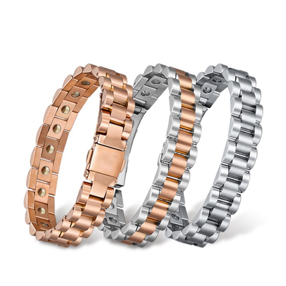 HOT Health Care donna uomo bracciali cinturino fibbia terapia magnetica bracciale coppia ornamento regalo di compleanno anti-radiazioni