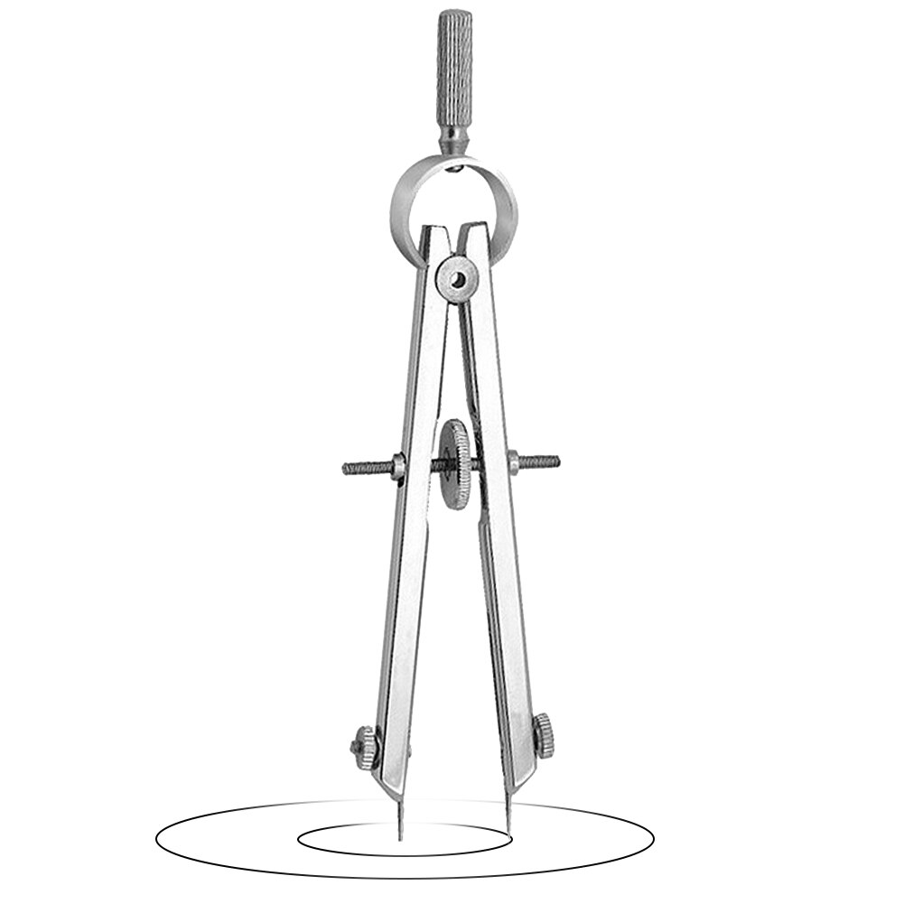 Spring Protractior Compasses Multifunction Engineering Math Geometry Set with Lock Precision Spring Gauge Drawing Tool