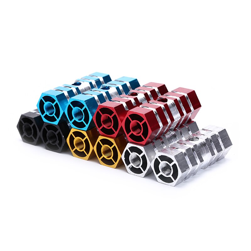 2pcs Bicycle Bike Pedals Axles Aluminum Alloy Stunt Foot Pegs Pedal for Bicycle Cycling Bike Parts 5 Colors