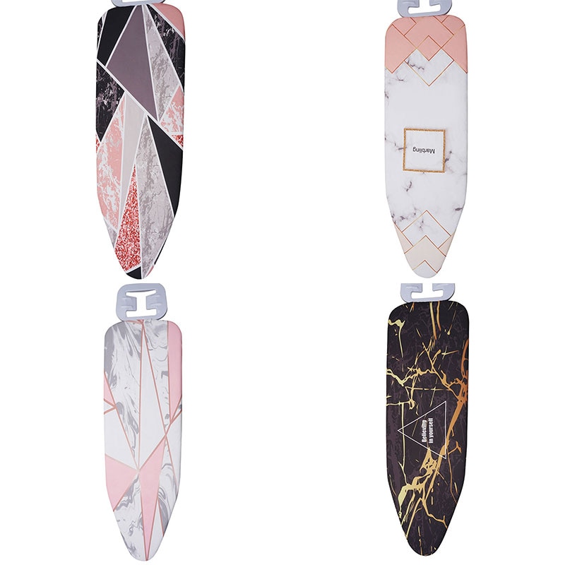 Colorful Marble Cloth Ironing Board Cover Heat Resistant Padded Case Washable Cotton Printed Ironing Cleaner Household Supplies